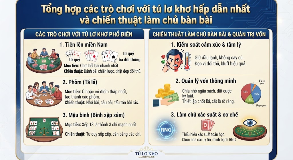 các trò chơi với tú lơ khơ